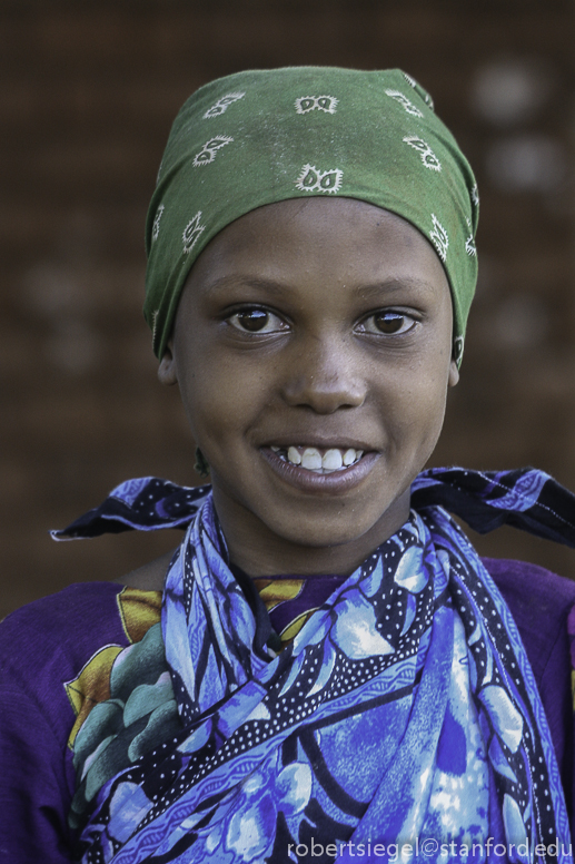 girl in green bandana